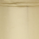 3" Ivory Slanted Set of 6 Chandelier Tissue Shantung Lampshades