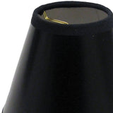 4" Black with White Set of 6 Chandelier Parchment Lampshades