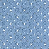 Blue Bubbles Drain Hole Bathrub Mat