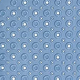 Blue Bubbles Drain Hole Bathrub Mat