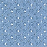 Blue Bubbles Drain Hole Bathrub Mat