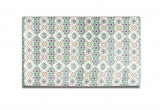 5' X 7' Light Peach Light Aqua Oriental Area Rug