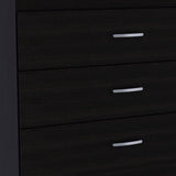 31" Black Three Drawer Dresser