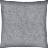 17" X 17" Light Gray Zippered Solid Color Throw Indoor Outdoor Pillow Cover