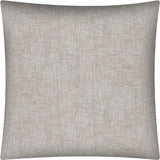 17" X 17" Taupe And Taupe Zippered Solid Color Throw Indoor Outdoor Pillow Cover