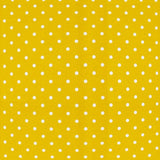 17" X 17" White And Creamy Yellow Zippered Polyester Polka Dots Throw Pillow Cover