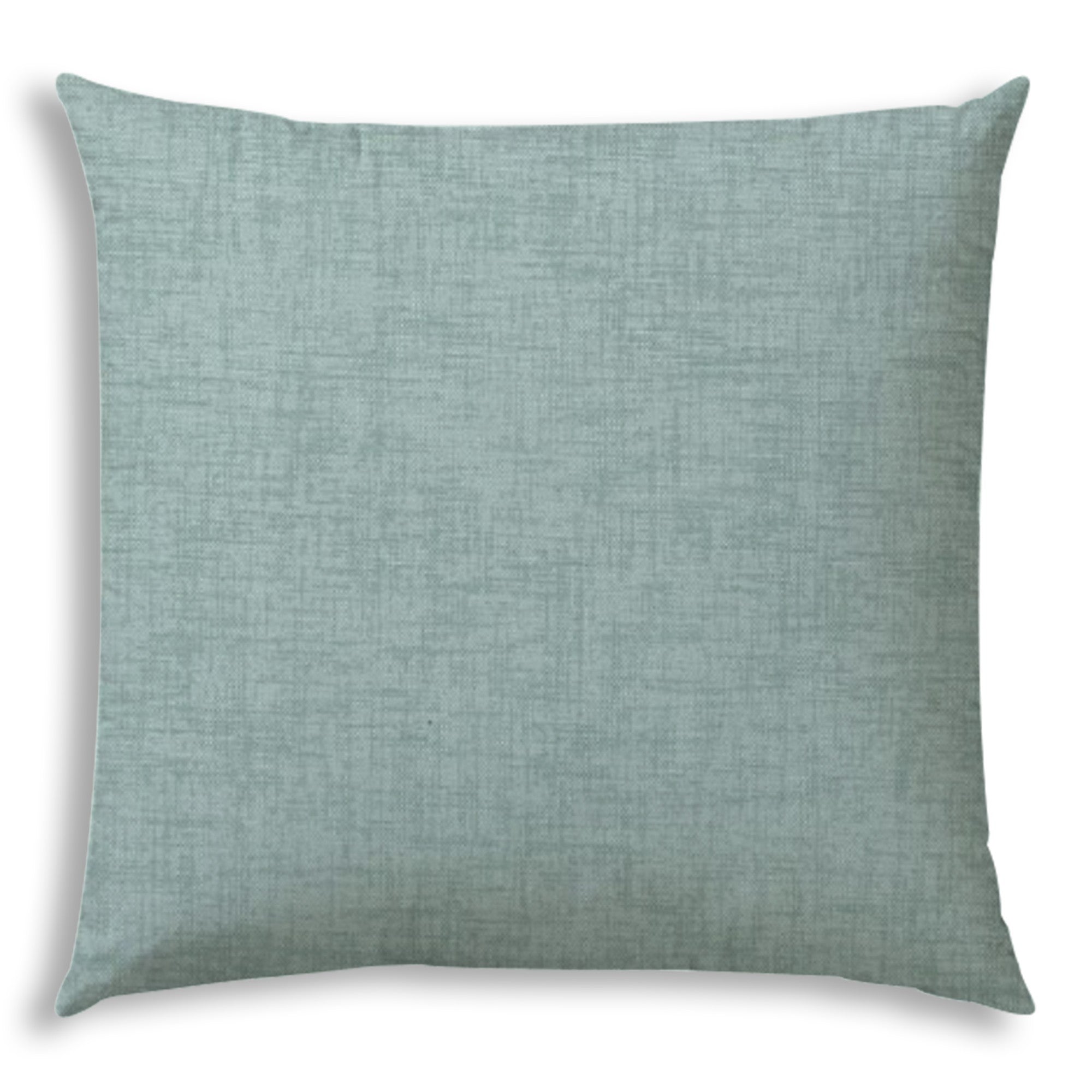 20" X 20" Seafoam Zippered Polyester Solid Color Throw Pillow Cover