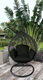 Primo Black Indoor Outdoor Replacement Cushion for Egg Chair