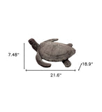 22" Sea Turtle Indoor Outdoor Statue