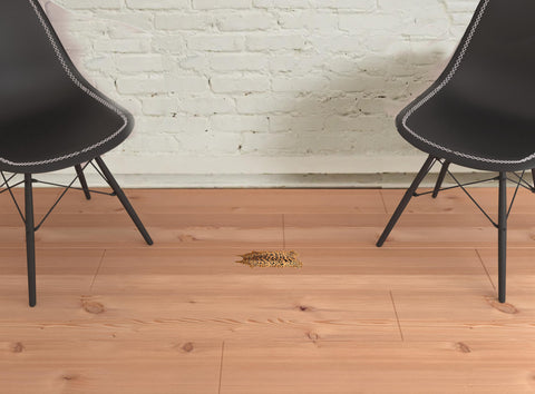 5' X 7' Natural Brown And Black Cowhide Animal Print Handmade Area Rug