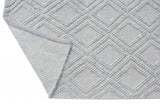 8' X 11' Gray Geometric Dhurrie Area Rug