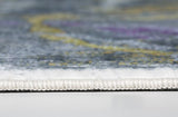 5' X 8' Gray Abstract Dhurrie Area Rug