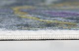 8' X 10' Gray Abstract Dhurrie Area Rug