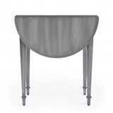 28" Grey Manufactured Wood Oval End Table With Drawer