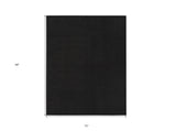 4' X 6' Black Non Skid Indoor Outdoor Area Rug