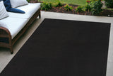 4' X 6' Black Non Skid Indoor Outdoor Area Rug