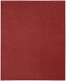 10' X 14' Brick Red Non Skid Indoor Outdoor Area Rug