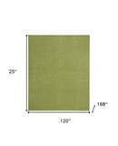 10' X 14' Green Non Skid Indoor Outdoor Area Rug