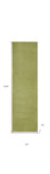 2' X 6' Green Non Skid Indoor Outdoor Runner Rug