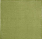 9' X 9' Green Square Non Skid Indoor Outdoor Area Rug