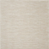7' X 7' Ivory And Beige Square Non Skid Indoor Outdoor Area Rug