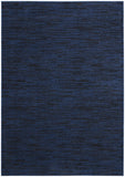 5' X 7' Midnight Blue Non Skid Indoor Outdoor Area Rug
