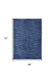 4' x 6' Blue Non Skid Indoor Outdoor Area Rug