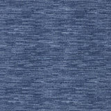 7' Blue Square Non Skid Indoor Outdoor Area Rug