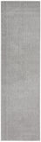 2' X 10' Silver Grey Non Skid Indoor Outdoor Runner Rug