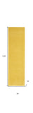 2' X 6' Yellow Non Skid Indoor Outdoor Runner Rug