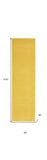 2' X 8' Yellow Non Skid Indoor Outdoor Runner Rug