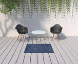 3' X 5' Navy Blue Non Skid Indoor Outdoor Area Rug