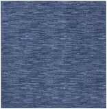 5' X 5' Navy Blue Square Non Skid Indoor Outdoor Area Rug