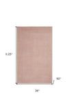 3' X 5' Pink Non Skid Indoor Outdoor Area Rug