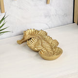 6" Gold Sea Horse Metal Handmade Tray