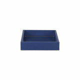 10" Navy Blue Rectangular Wood Handmade Tray