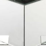 24" Clear Mirrored Square Mirrored End Table