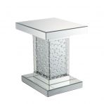 20" Mirrored Mirrored Square Mirrored End Table