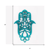 Turquoise Solid Wood Geometric Shapes Wall Decor