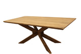79" Natural Rectangular Solid Wood Dining Table