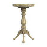 20" Beige Manufactured Wood Round End Table