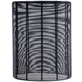 18" Black Round Wire End End Table