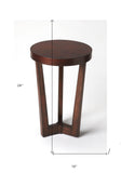 24" Cherry Manufactured Wood Round End Table