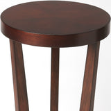 24" Cherry Manufactured Wood Round End Table