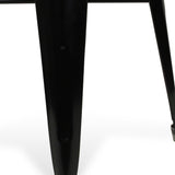 " White And Black Backless Bar Chair
