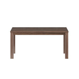 63" Espresso Solid Wood Dining Table