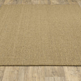 2' X 4' Tan Stain Resistant Indoor Outdoor Area Rug