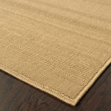 4' x 6' Beige Stain Resistant Indoor Outdoor Area Rug
