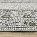 7' x 9' Beige Stain Resistant Indoor Outdoor Area Rug