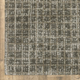 5' X 8' Grey Tan And Beige Geometric Power Loom Stain Resistant Area Rug